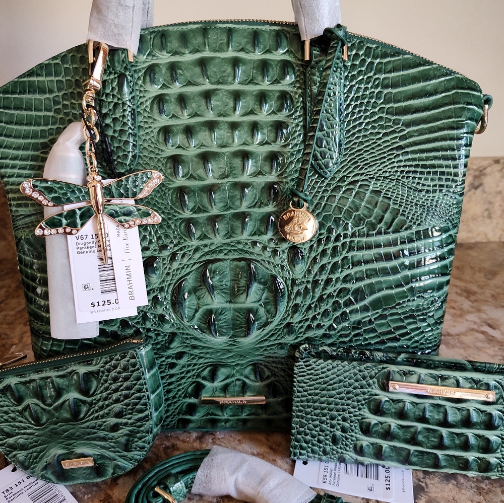 Brahmin Parakeet Melbourne - Large Duxbury, Dragonfly Tassel, Ady, Britt NWT